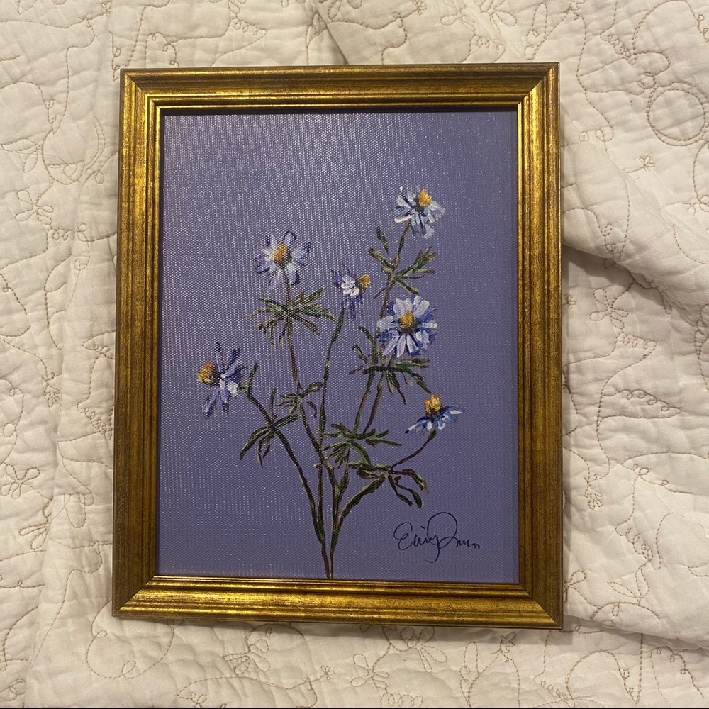 Target Blue Floral Wall Art